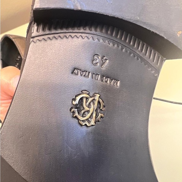 Roberto Cavalli Brown Oxfords Sleek Leather Design